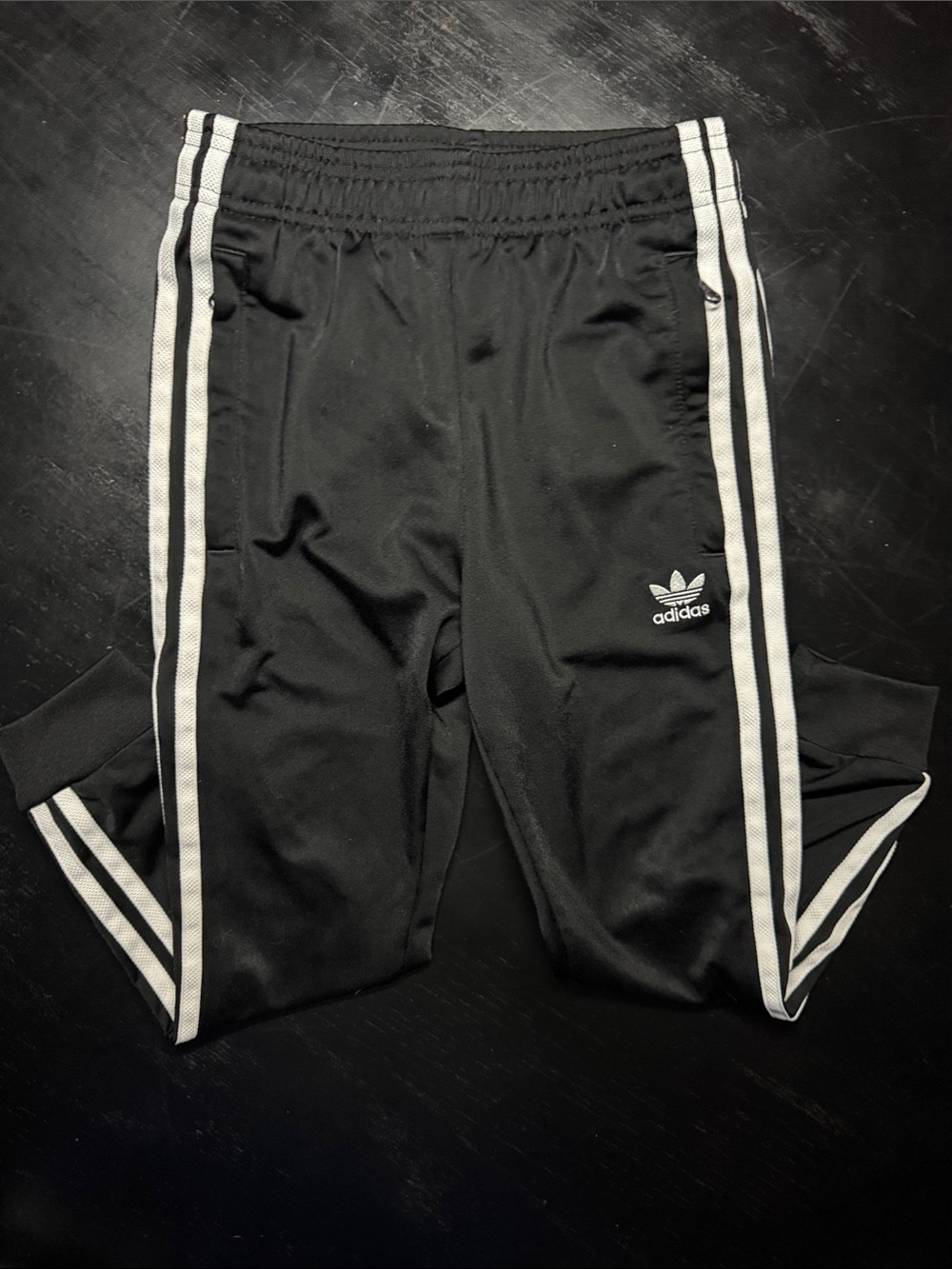 adidas Black Jogger Pants with White 3-Stripes